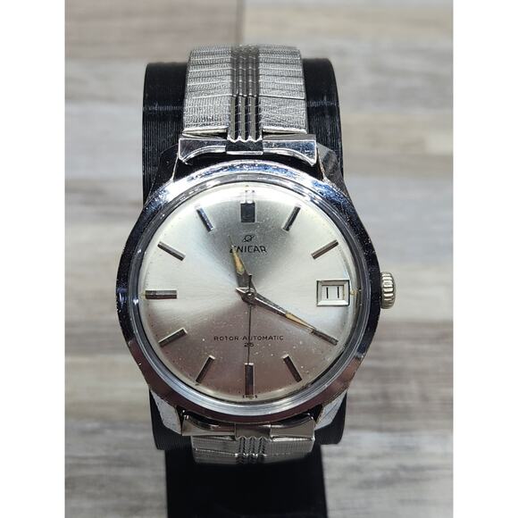 Enicar Accessories - Vintage Enicar Automatic 25 Jewels 35mm Stainless Steel Watch, Running